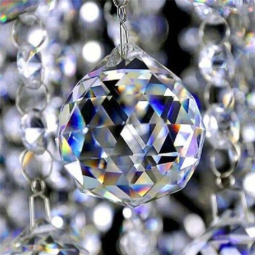 30mm/40mm Hanging Clear Crystal Lighting Ball Prisms DIY