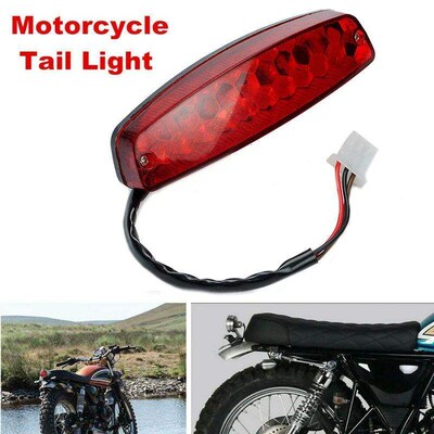 ATV 12V 3 Wire Brake Stop Light License Taillight Red for AT