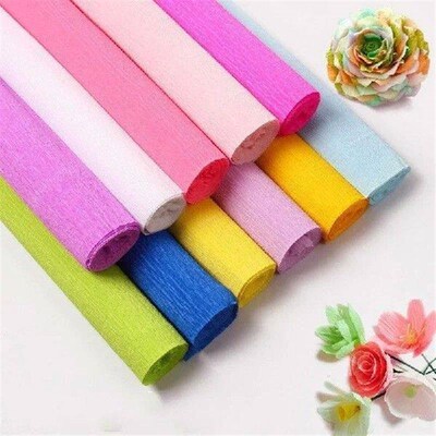 250*50cm/Roll DIY Flower Wrapping Packing Crepe Papers