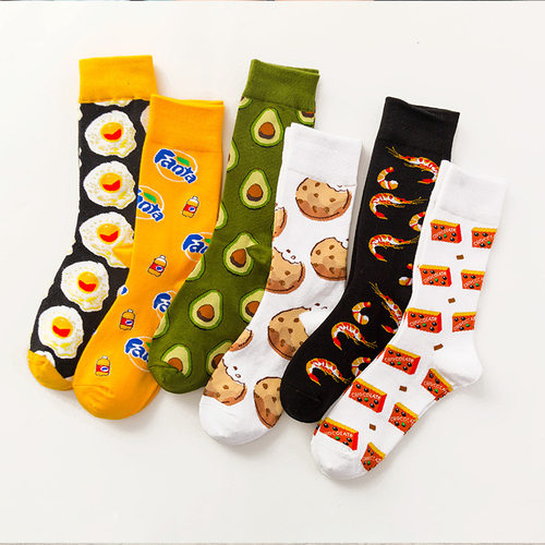 Funny Cotton Socks Women Tube Happy Sock Tide Cotton Long Sn