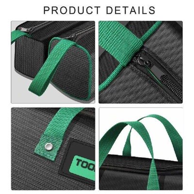 Spacious Green Tool Storage Bag Organizers Pouches Suitable