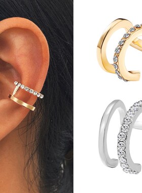 Leaf eaer bone clip without ear hole ear clip C-type Earring