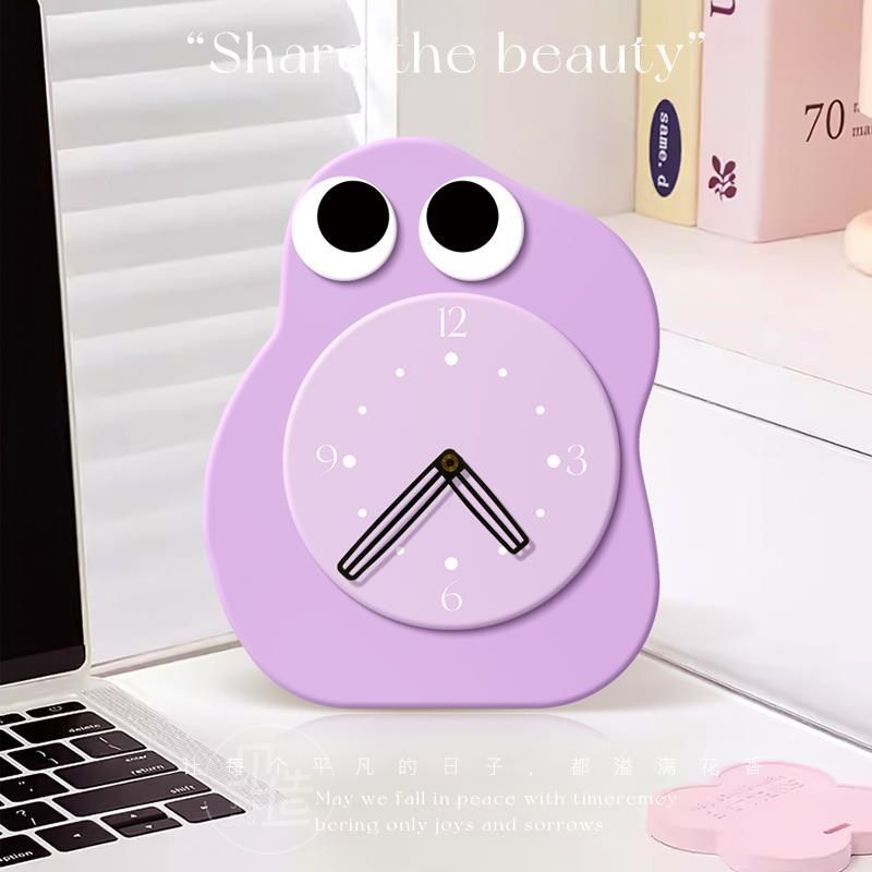 创意卡通儿童房钟表装饰画入户玄关时钟挂画卧室床头柜超静音摆画,3C数码配件,笔记本多功能支架/桌,淘宝优惠券,粉丝福利购,淘宝优惠卷