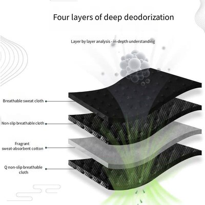 1Pair Bamboo Charcoal Antibacterial Shoe Inole Plant Deodora