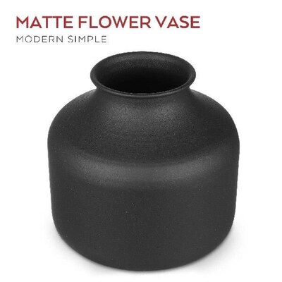 Indoor Flower Pots Iron Matte Vase Holder Halloween Black