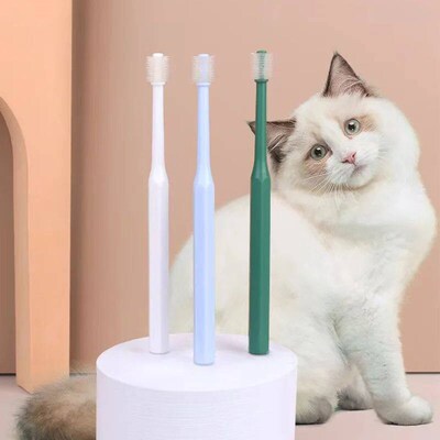 360 Degrees Pet Toothbrush Cat Brush Addition Bad Breath Tar