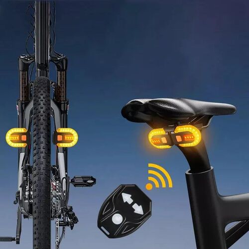 Bike Turn Signal Rear Light LED Bicycle Lamp USB Rechargeabl