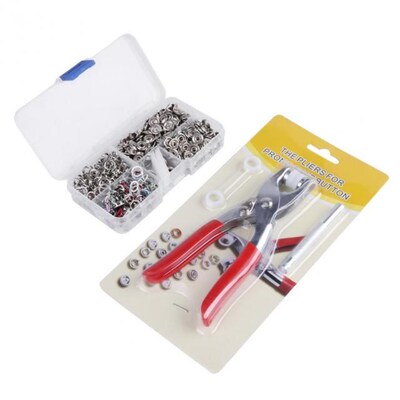 120 Sets Mix Colors Metal Prong Snap Buttons Fasteners Press