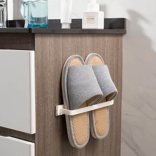 No-drill storage organizer with a sliding design, narrow gap