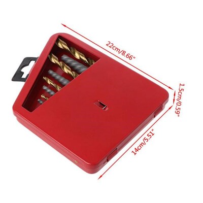 10Pcs/Set Broken Bolt Damaged Screw Extractor + Right Hand D