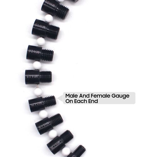 Nut Bolt Thread Checker Inch & Metric Thread Tester Bolt 44