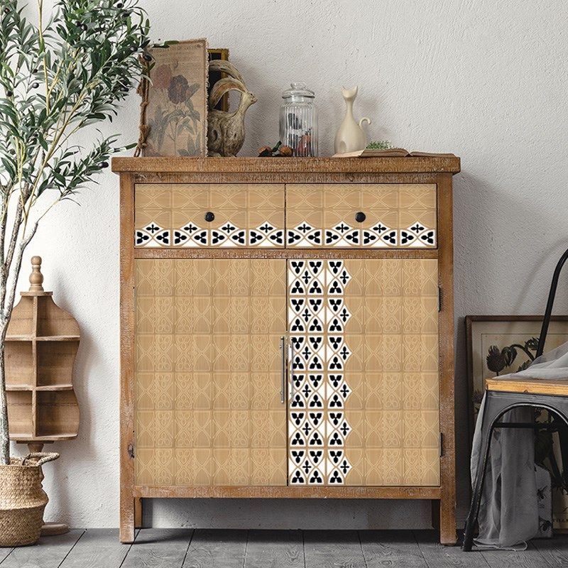 欧式复古旧家具贴木纹床头柜柜子改色翻新保护膜pvc创意自粘墙纸,家居饰品,家具贴,淘宝优惠券,粉丝福利购,淘宝优惠卷