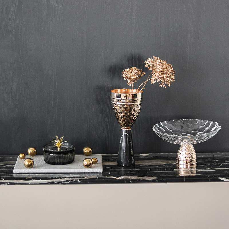 样板房桌面家饰软装搭配套装摆件茶几餐桌果盘花器收纳托盘装饰品