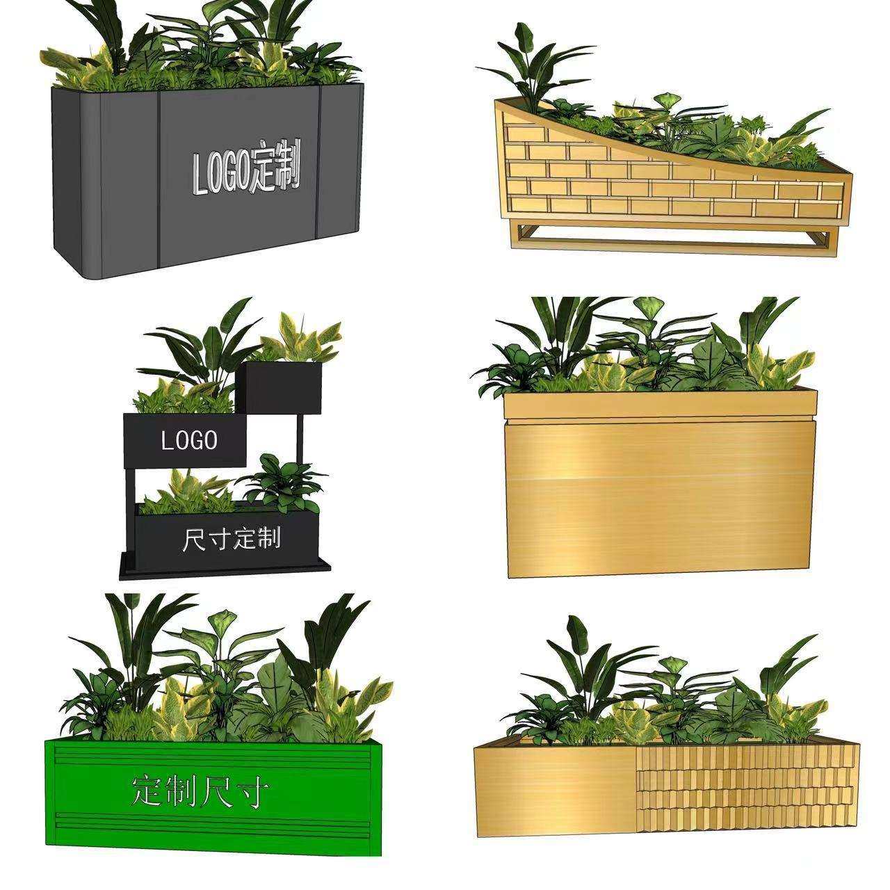 花箱 室外街道花槽户外铁艺304不锈钢组合售楼部移动组合套装,3C数码配件,其它配件,淘宝优惠券,粉丝福利购,淘宝优惠卷