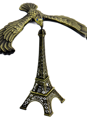 大号平衡老鹰重力鸟不倒翁怀旧反重力金属雕桌面好物磁悬浮空摆件