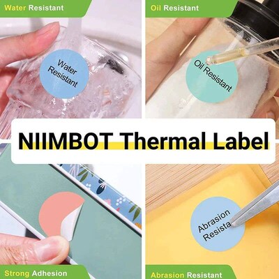 Niimbot B1 B21 B3S Thermal Portable Printer Round er Paper R