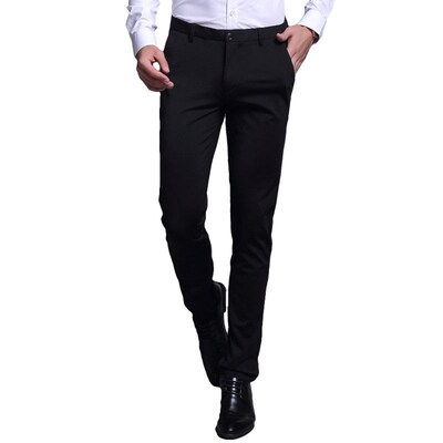 Mens Trousers Mens Casual Pants Trousers Slim-fit Four-sid
