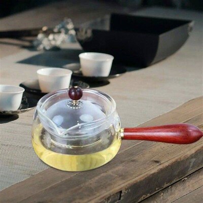 Rotatable Glass Teapot Side to Boil 500ml Creative Tea