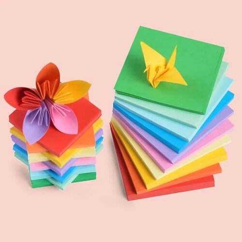 100pcs Origami Square Paper Double Sided Folding Lucky Wish