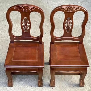 实木小椅子靠背椅儿童矮墩小板凳红木婚庆椅家用客厅茶几凳中式