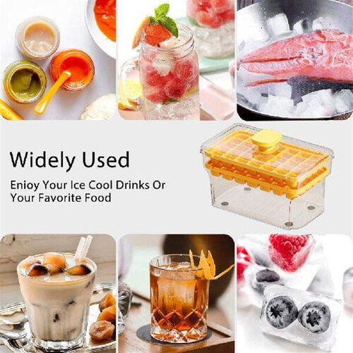 Press Type Ice Cube Mould with Shovel Press Ice Making