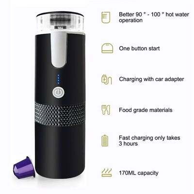 Electric Coffee Maker Convenient Capsule Ground Coffee Brewe