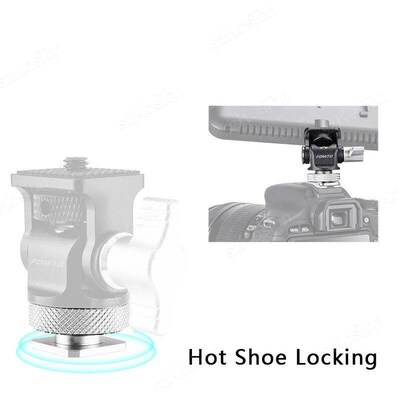 Monitor Mount Holder Tripod Head with Cold Shoe Mount Adapte