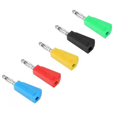 10pcs P3002 Test Probe Connector 4mm Nickel Plated Speaker B