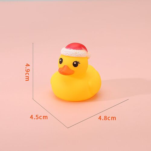 Christmas 5CM little yellow duck childrens water toys knead