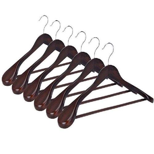 1Pcs Walnut Wood Coat Hanger Solid Wood Suit Hangers with