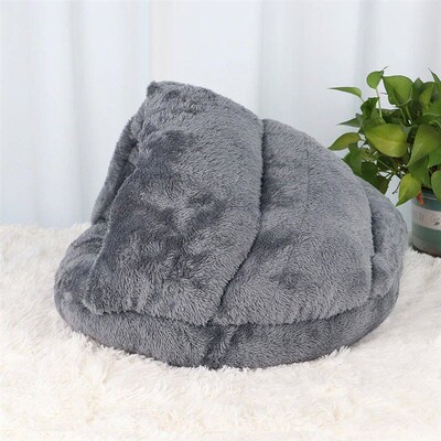 Warm Fleece Cat Bed Soft Kitten Nest Kennel For Small Dogs