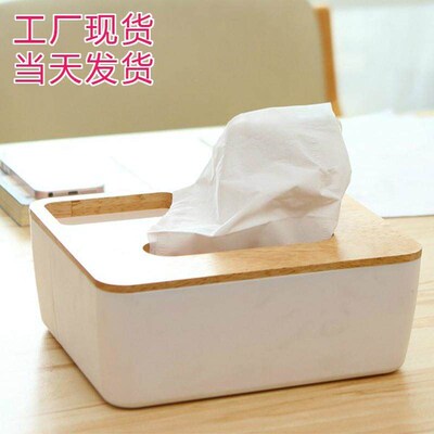 table napkin holder sanitary paper storage tissue box wooden