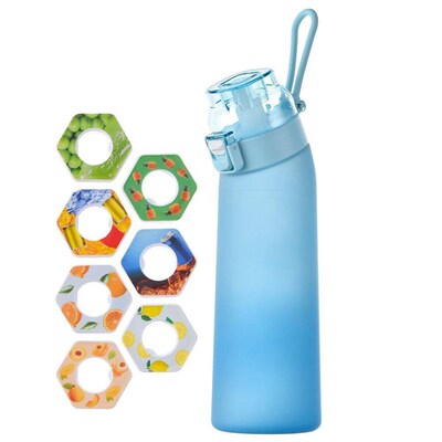 650ML Scent Flavored Water Bottle Leak-Proof with 7 Flavor P