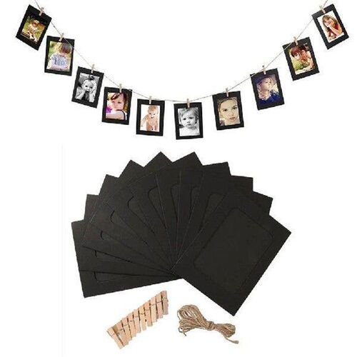10 Pcs DIY Picture Frame Craft Paper Photo Frames Retro