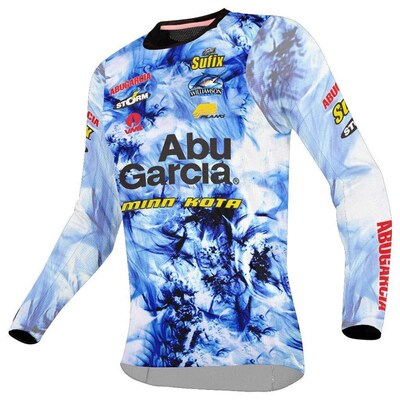 ABUGARCIA Summer long-sleeved fishing shirt motocross retr