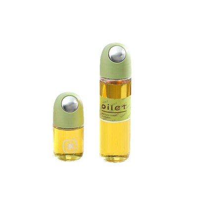 Automatic Open and Close Glass Oil Dispenser, Leak-Proof Oil