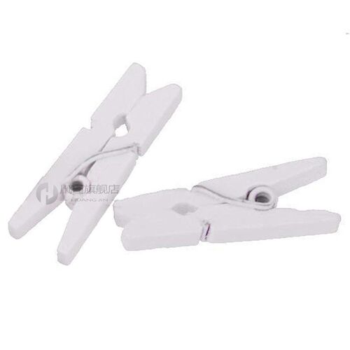 50pcs Mini Wooden Clothes Pegs Natural Wooden Clothes Photo