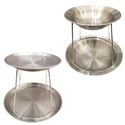 Seafood Stand Snack Food Platter Stand 2 Tier Round Food
