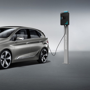 星星充电家用电动汽车7kw新能源充电桩立柱杆立柱支架保护箱柱子