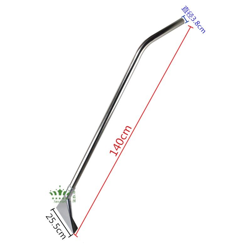吸尘吸水机钢扒地毯清洗钢扒吸干扒头配件吸尘器不锈钢长柄吸水头