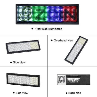 LED Display Name Badge DIY Programmable Scrolling Message
