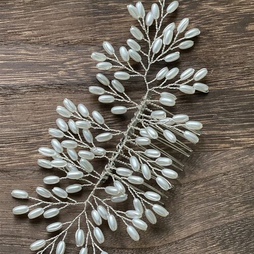 Wedding Hair Comb Pearl Hair Pins and Clips for Women Bride