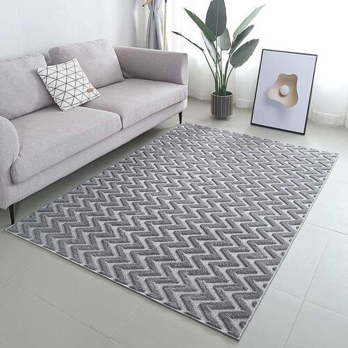 Modern Simple Living Room  Sofa Coffee Table Blanket Home Be