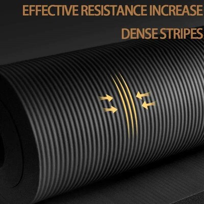 Yoga Mat Pilates Fitness Mat 15mm Thicknes Non Slip Yoga Cus