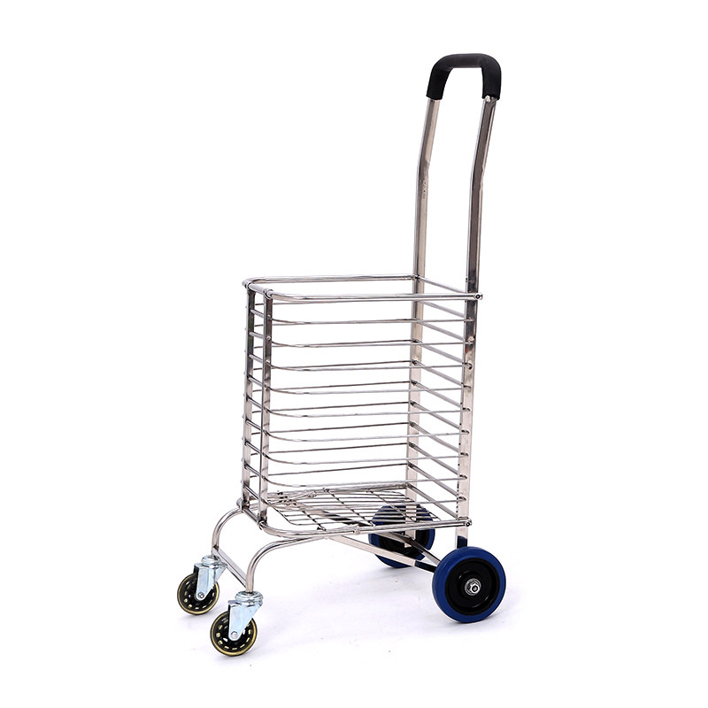 不锈钢四轮行李车便携可折叠手拉车爬楼买菜车载重王小拖车手推车,收纳整理,便携购物车,淘宝优惠券,粉丝福利购,淘宝优惠卷