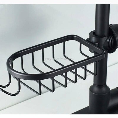 Bathroom Faucet Shelf Space Aluminum Kitchen Sink Sponge Dra