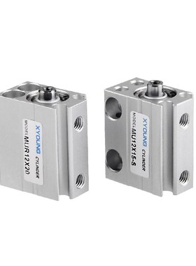 MUX20小型自由安装型气缸MUX10-B安装气缸MSUX5单动气缸