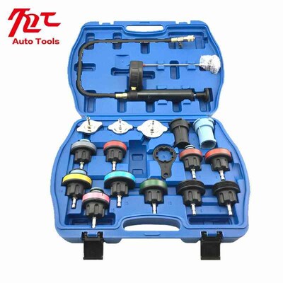 18pcs niversal Radiator Pressure Tester Tool Kit Cooling Sys