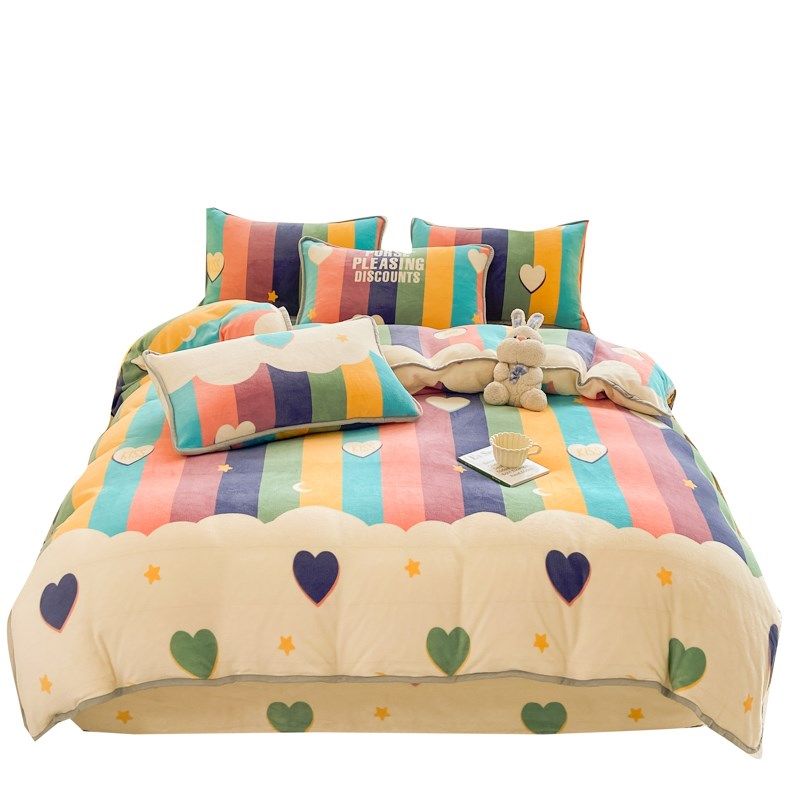 冬季床笠四件儿童类加厚被罩珊瑚绒0x190上下铺床垫,床上用品,床品套件/四件套/多件套,淘宝优惠券,粉丝福利购,淘宝优惠卷