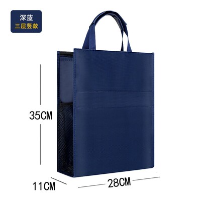 Portable file bag Zipper Oxford file briefcase